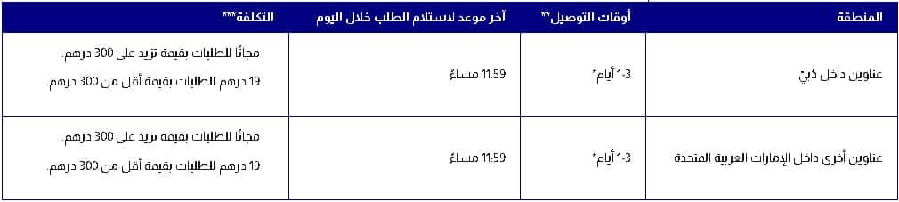 توصيل جاب الإمارات