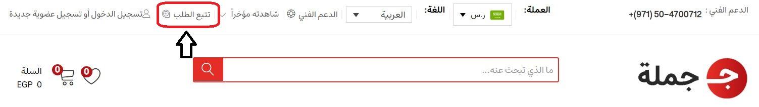 تتبع طلب جملة