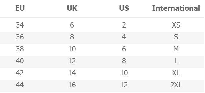 مقاسات نمشي للبلايز