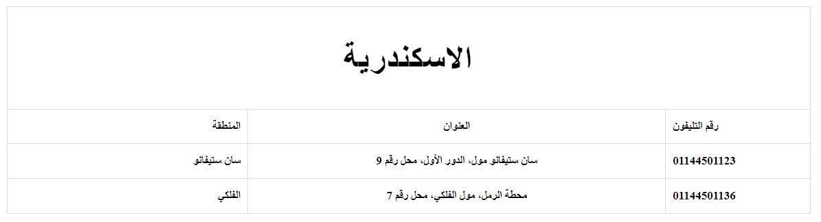 عناوين M SOU الإسكندرية
