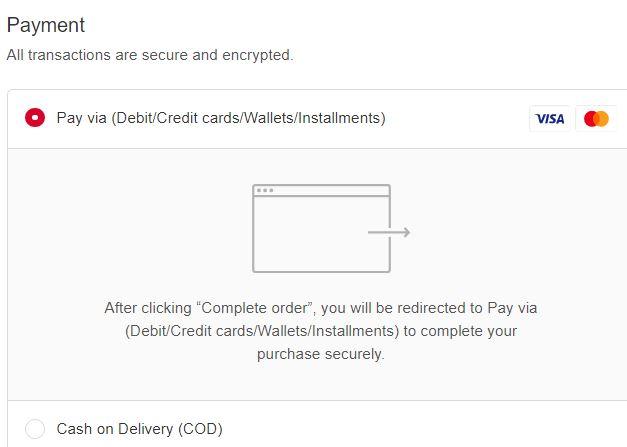 coffee and cream egypt طرق دفع