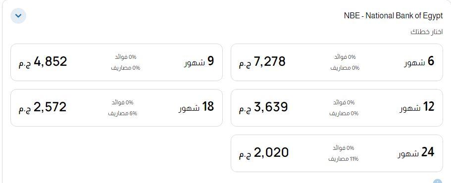 التقسيط البنكى من بنك ان بى مصر لمتجر دبى فون مصر